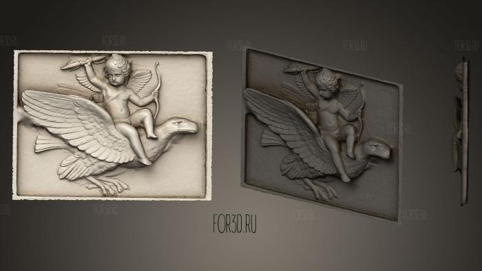 Cupid in heaven stl model for CNC